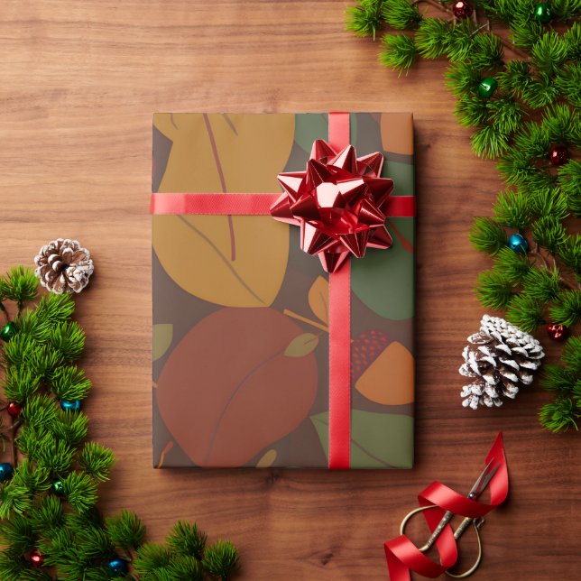 Autumnal Elegance Wrapping Paper (Holiday Gift)