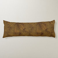 Autumnal fern on brown