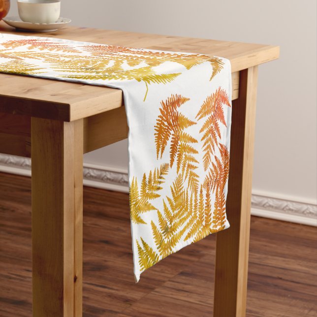 Autumnal ferns. short table runner (In Situ)