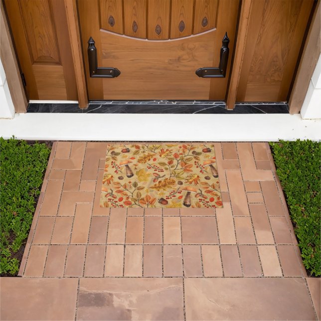Autumnal forest on ochre doormat (Outdoor)