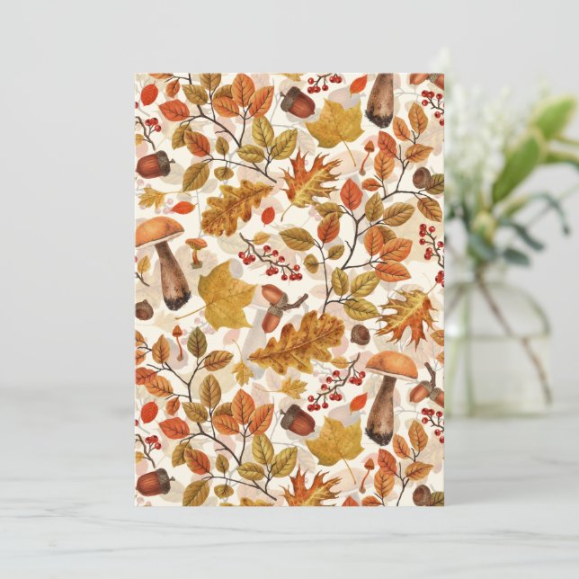 Autumnal forest on off white (Standing Front)