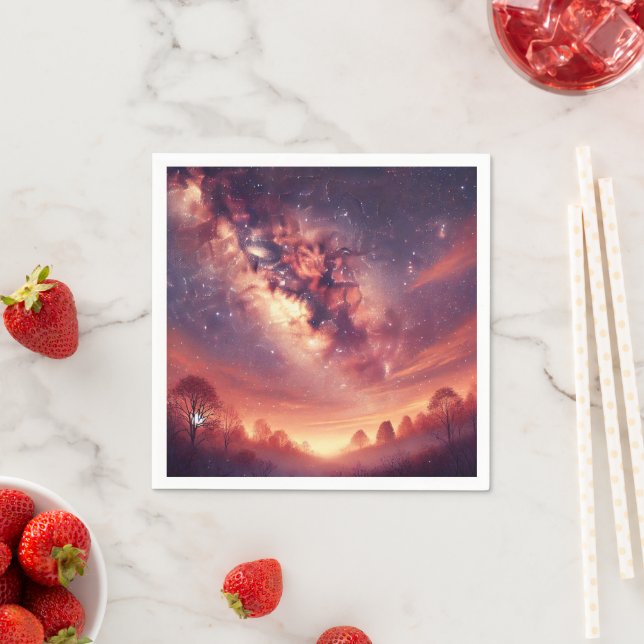 Autumnal Galaxy Milky Way Decoupage Napkins (Insitu)
