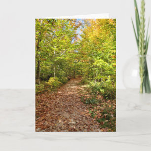 Autumnal hike card