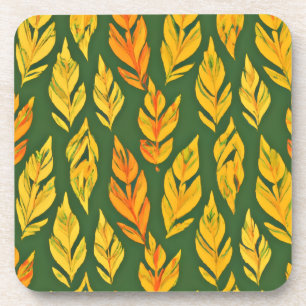Autumnal Leaf Symphony Coaster