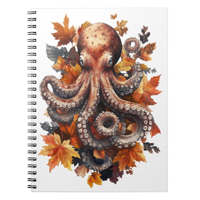 Autumnal Octopus Notebook (Front)