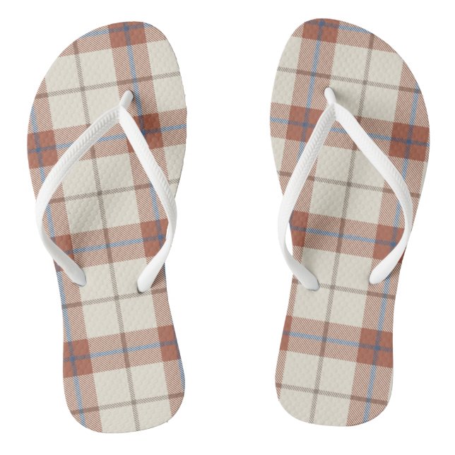 Autumnal Plaid Jandals (Footbed)