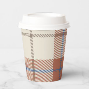 Autumnal Plaid Paper Cups