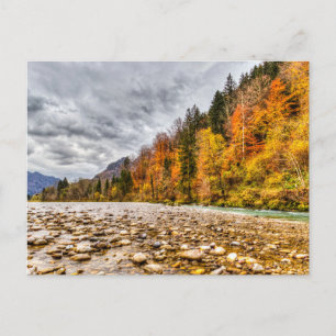 Autumnal River Lammer  Postcard