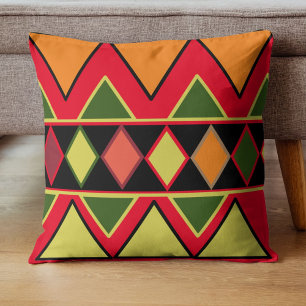Autumnal rustic countryside Aztec Autumn fall Cushion