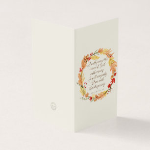 Autumnal Scripture-themed Greeting Cards