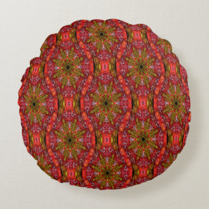 Autumnal stars..... round cushion