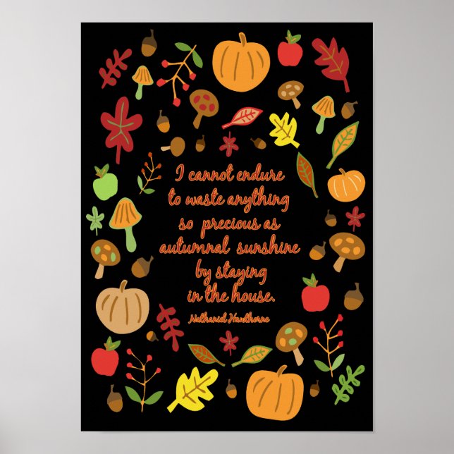 Autumnal Sunshine Poster (Front)