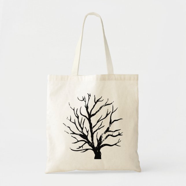 Autumnal Tree Lino Print Tote Bag (Front)
