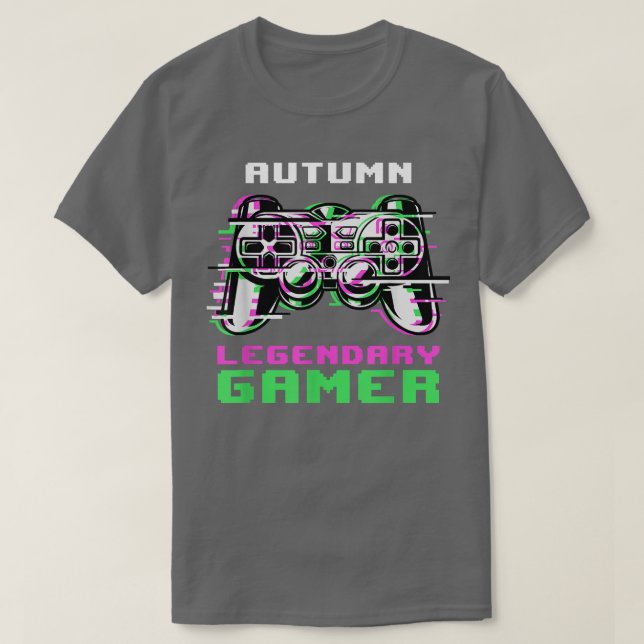 AutumnLegendary GamerPersonalized  T-Shirt (Design Front)