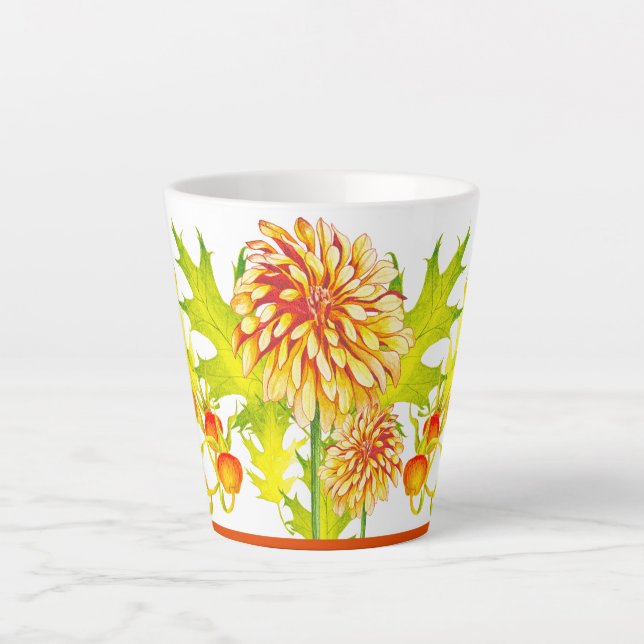 Autumn's Arrival on a Small Latte Mug (Front)