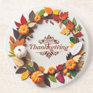 Autumn's Bounty - A Festive Fall Decorative Coaste Coaster