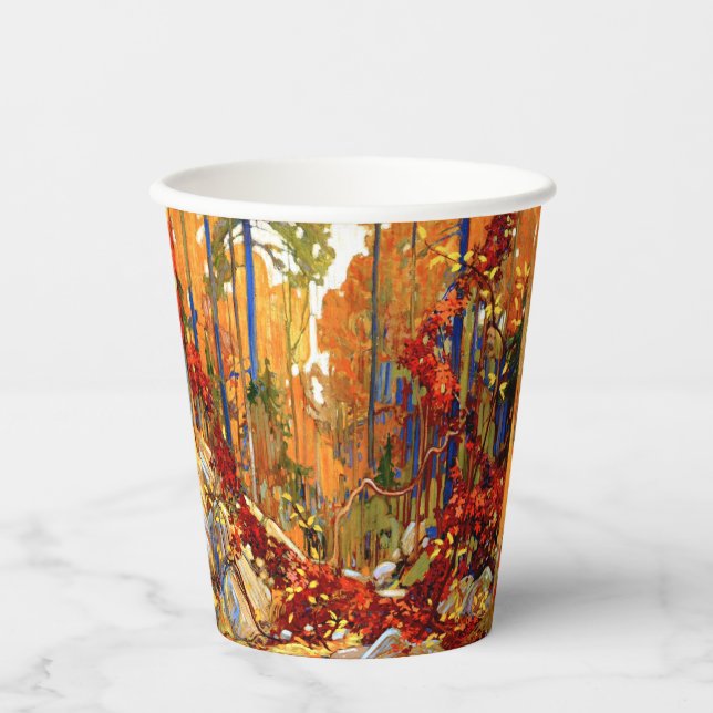 Autumn's Garland, famous painting, Paper Cups (Front)