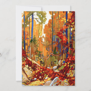 Autumn's Garland, fine art by Tom Thomson,  Holiday Card
