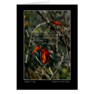 Autumns Last Dance with Shakespeare