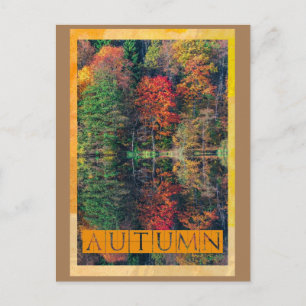 Autumns Reflection Postcard