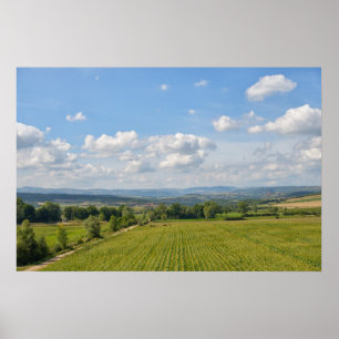 Auvergne region in Massif Central of France Poster