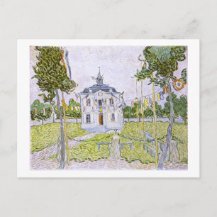 Auvers Town Hall 14 July 1890, Vincent van Gogh Postcard