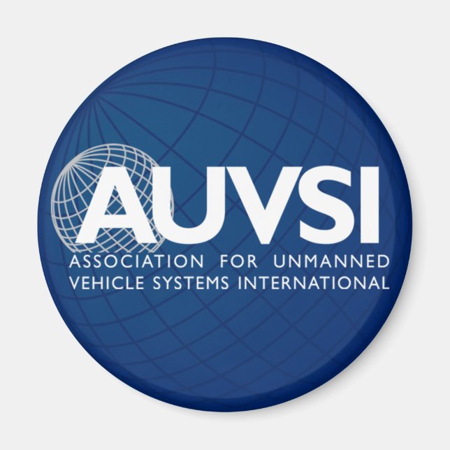 AUVSI Round Logo Magnet (Front)