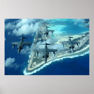 AV-8B Harrier II Aircraft Poster