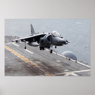 AV-8B Harrier II Aircraft Poster