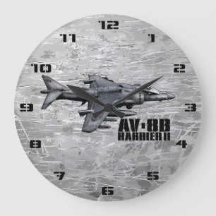 AV-8B Harrier II Large Clock