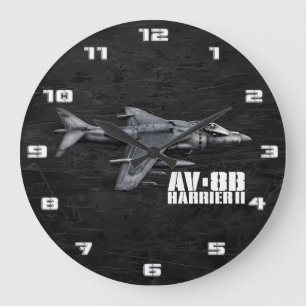 AV-8B Harrier II Large Clock