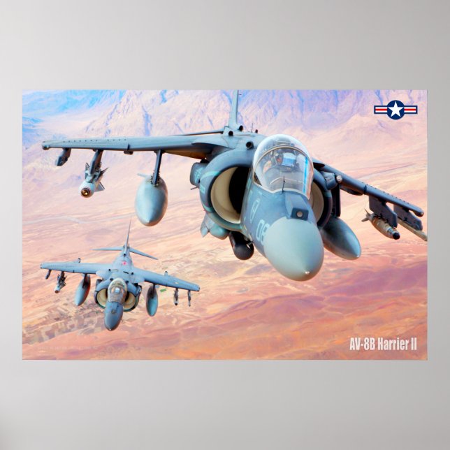 AV-8B HARRIER II POSTER (Front)