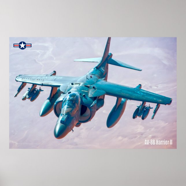 AV-8B HARRIER II POSTER (Front)
