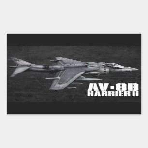 AV-8B Harrier II Rectangular Sticker