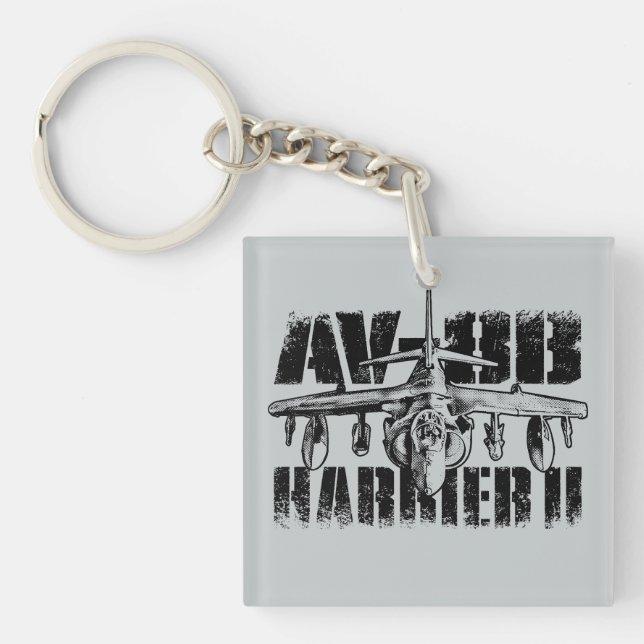 AV-8B Harrier II Square (double-sided) Keychain (Front)