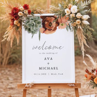 AVA Boho Terracotta & Succulent Wedding Welcome