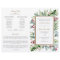 Ava Christmas Greenery Catholic Wedding Program