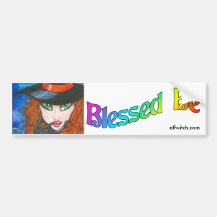 Ava ~ Hauntingly Bewitching Witch Bumper Sticker