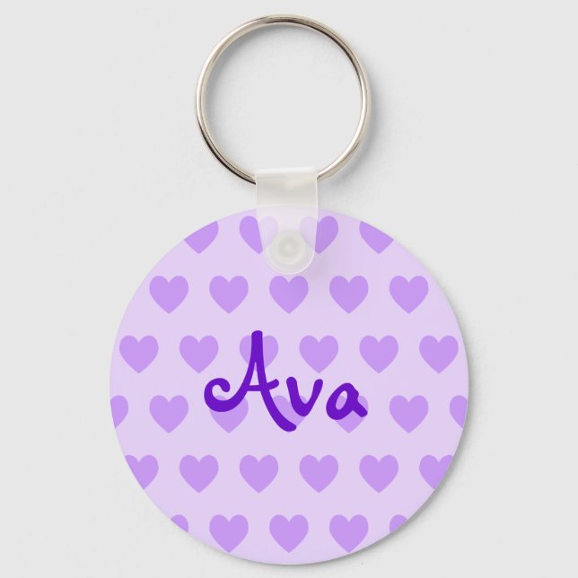 Ava in Purple Key Ring (Front)