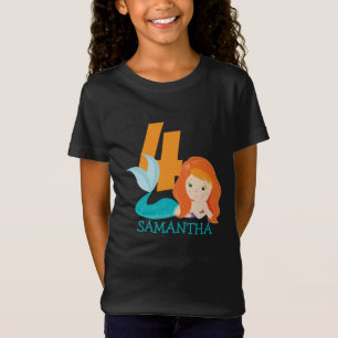 Ava – River Mermaid Goddess 4th birthday  T-Shirt