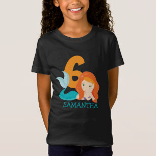 Ava – River Mermaid Goddess 6th birthday  T-Shirt