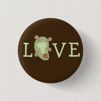AvacadoLOVE brown 3 Cm Round Badge