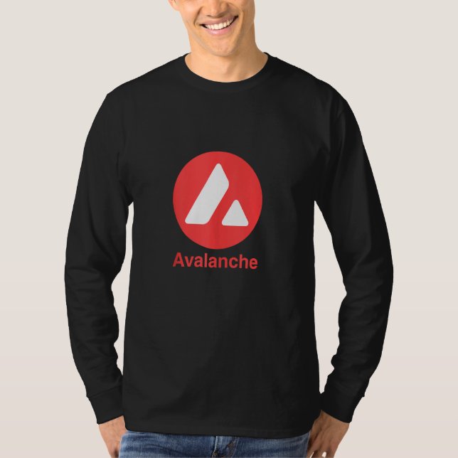 Avalanche Coin Cryptocurrency Avax Crypto T-Shirt (Front)