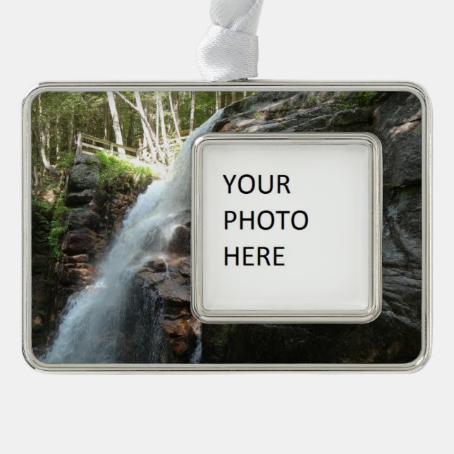Avalanche Falls Silver Plated Framed Ornament (Front)
