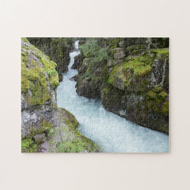 Avalanche Gorge I at Glacier National Park Jigsaw Puzzle (Horizontal)