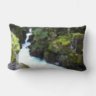 Avalanche Gorge I at Glacier National Park Lumbar Cushion