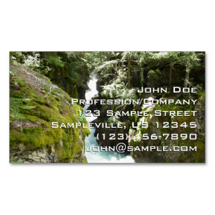 Avalanche Gorge II at Glacier National Park Magnetic Business Card