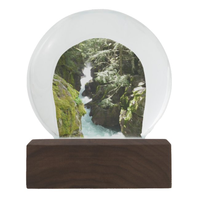 Avalanche Gorge II at Glacier National Park Snow Globe (Front)