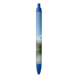 Avalanche Lake I in Glacier National Park Blue Ink Pen
