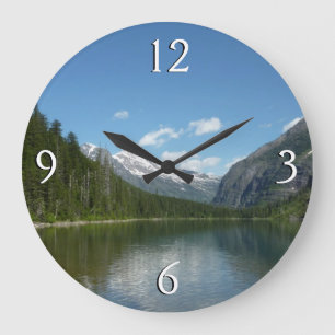 Avalanche Lake I in Glacier National Park Large Clock